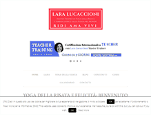 Tablet Screenshot of laralucaccioni.com